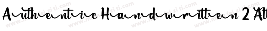 Authentic Handwritten 2 Alternate字体转换